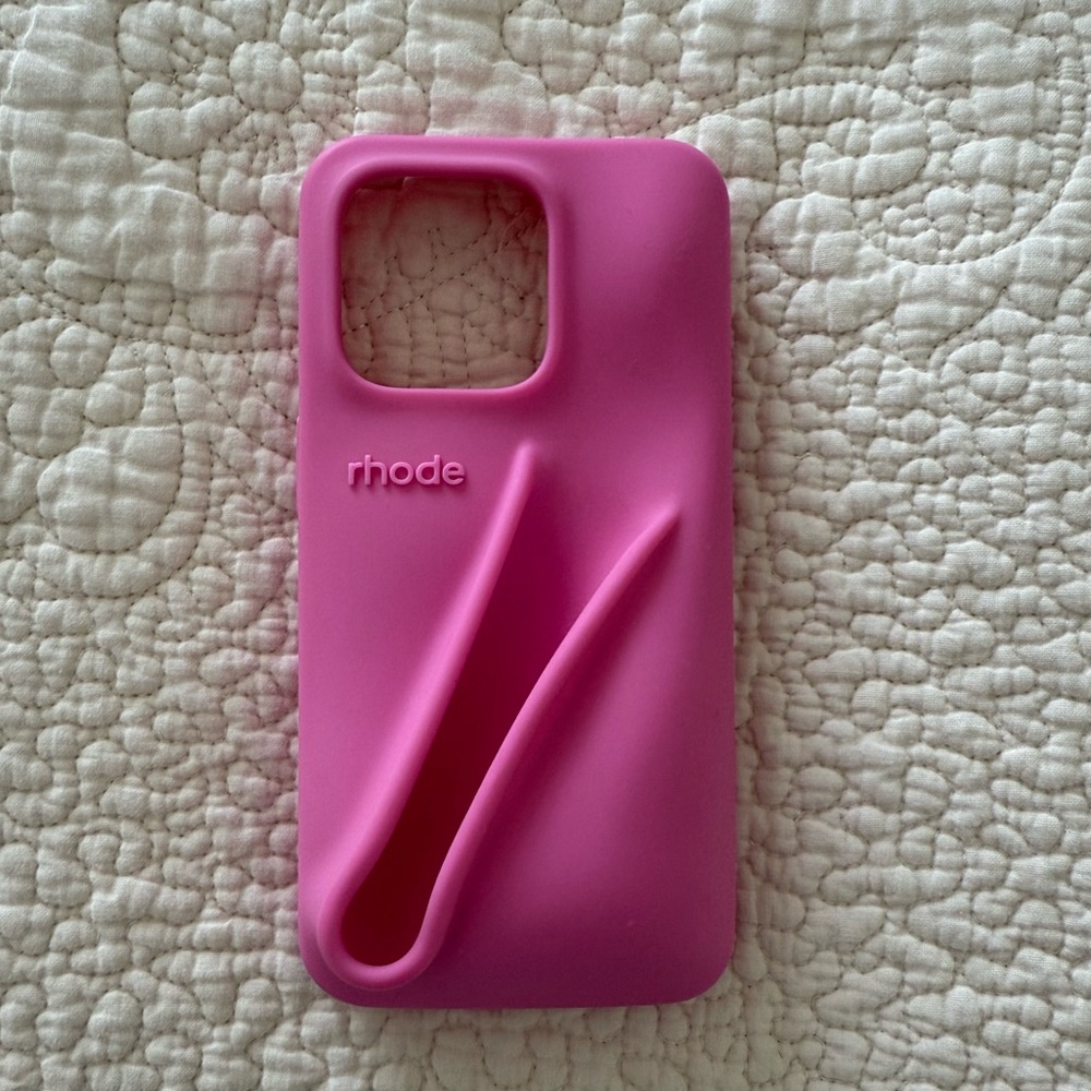 RHODE Hot Pink Lip Gloss Holder phone case